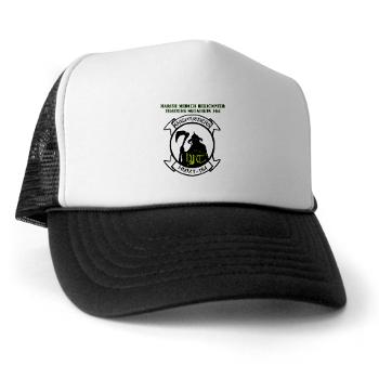 MMHTS164 - A01 - 02 - Marine Med Helicopter Tng Sqdrn 164 with Text - Trucker Hat - Click Image to Close