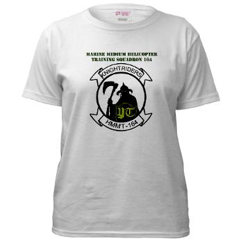 MMHTS164 - A01 - 04 - Marine Med Helicopter Tng Sqdrn 164 with Text - Women's T-Shirt