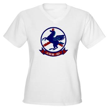 MMTS161 - A01 - 04 - Marine Medium Tiltrotor Squadron 161 - Women's V-Neck T-Shirt