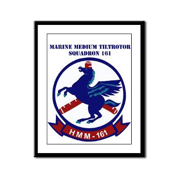 MMTS161 - M01 - 02 - Marine Medium Tiltrotor Squadron 161 with Text - Framed Panel Print - Click Image to Close