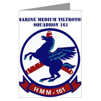MMTS161 - M01 - 02 - Marine Medium Tiltrotor Squadron 161 with Text - Greeting Cards (Pk of 20)
