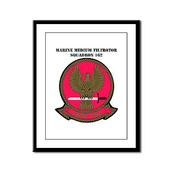 MMTS162 - M01 - 02 - Marine Medium Tiltrotor Squadron 162 (VMM-162) with Text Framed Panel Print - Click Image to Close