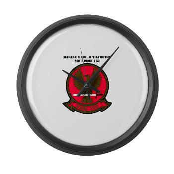 MMTS162 - M01 - 03 - Marine Medium Tiltrotor Squadron 162 (VMM-162) with Text Large Wall Clock - Click Image to Close