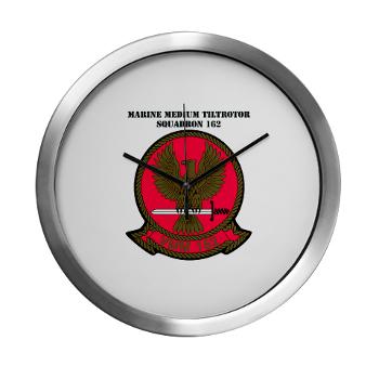 MMTS162 - M01 - 03 - Marine Medium Tiltrotor Squadron 162 (VMM-162) with Text Modern Wall Clock - Click Image to Close