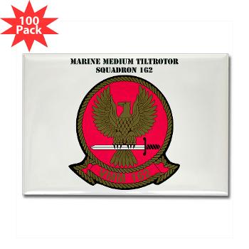 MMTS162 - M01 - 01 - Marine Medium Tiltrotor Squadron 162 (VMM-162) with Text Rectangle Magnet (100 pack)