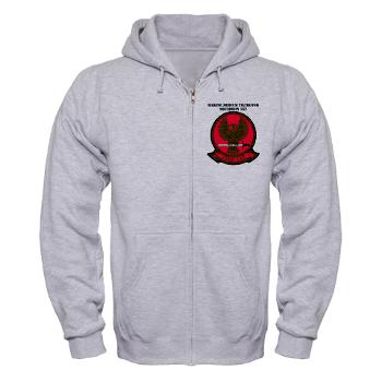 MMTS162 - A01 - 03 - Marine Medium Tiltrotor Squadron 162 (VMM-162) with Text Zip Hoodie