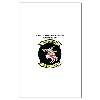 MMTS165 - A01 - 01 - USMC - Marine Medium Tiltrotor Squadron 165 with Text - Large Poster