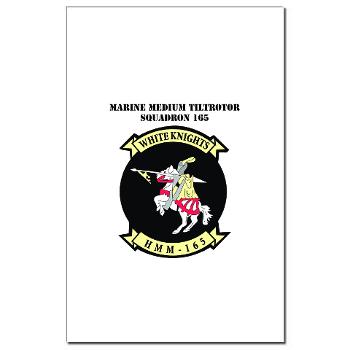 MMTS165 - A01 - 01 - USMC - Marine Medium Tiltrotor Squadron 165 with Text - Mini Poster Print
