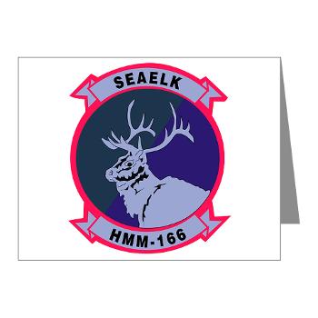 MMTS166 - A01 - 01 - USMC - Marine Medium Tiltrotor Squadron 166 - Note Cards (Pk of 20) - Click Image to Close