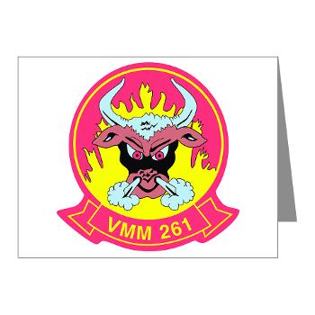 MMTS261 - A01 - 01 - USMC - Marine Medium Tiltrotor Squadron 261 (VMM-261) - Note Cards (Pk of 20)