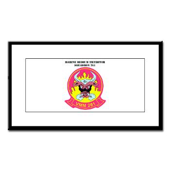 MMTS261 - A01 - 01 - USMC - Marine Medium Tiltrotor Squadron 261 (VMM-261) with Text - Small Framed Print - Click Image to Close