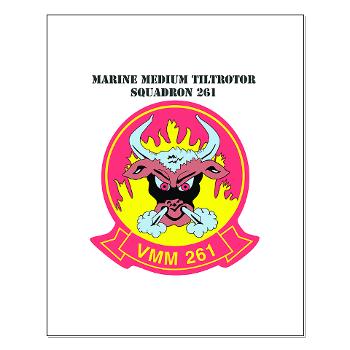 MMTS261 - A01 - 01 - USMC - Marine Medium Tiltrotor Squadron 261 (VMM-261) with Text - Small Poster