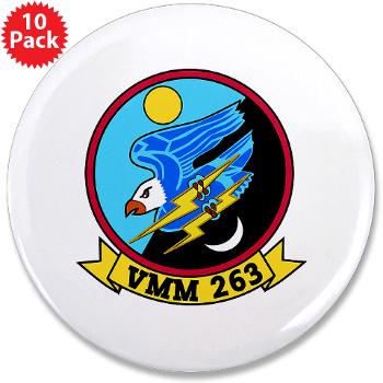MMTS263 - M01 - 01 - Marine Medium Tiltrotor Squadron 263 (VMM-263) 3.5" Button (10 pack)