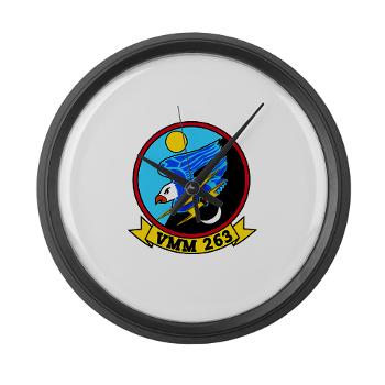 MMTS263 - M01 - 03 - Marine Medium Tiltrotor Squadron 263 (VMM-263) Large Wall Clock