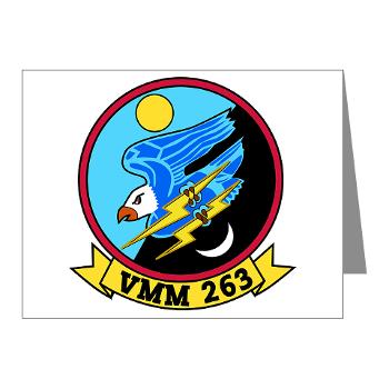 MMTS263 - M01 - 02 - Marine Medium Tiltrotor Squadron 263 (VMM-263) Note Cards (Pk of 20) - Click Image to Close