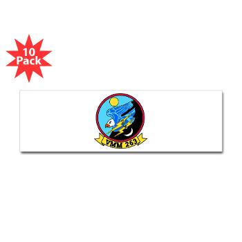 MMTS263 - M01 - 01 - Marine Medium Tiltrotor Squadron 263 (VMM-263) Sticker (Bumper 10 pk) - Click Image to Close