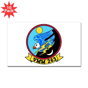 MMTS263 - M01 - 01 - Marine Medium Tiltrotor Squadron 263 (VMM-263) Sticker (Rectangle 10 pk) - Click Image to Close