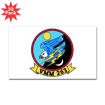MMTS263 - M01 - 01 - Marine Medium Tiltrotor Squadron 263 (VMM-263) Sticker (Rectangle 50 pk) - Click Image to Close
