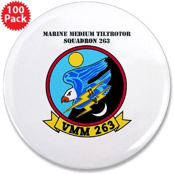 MMTS263 - M01 - 01 - Marine Medium Tiltrotor Squadron 263 (VMM-263) with Text 3.5" Button (100 pack) - Click Image to Close