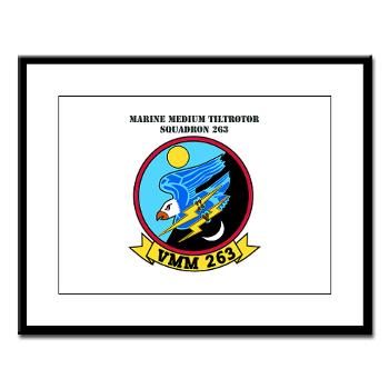 MMTS263 - M01 - 02 - Marine Medium Tiltrotor Squadron 263 (VMM-263) with Text Large Framed Print - Click Image to Close