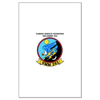 MMTS263 - M01 - 02 - Marine Medium Tiltrotor Squadron 263 (VMM-263) with Text Large Poster