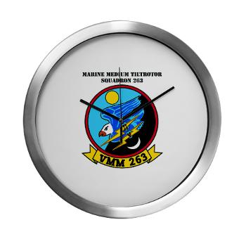 MMTS263 - M01 - 03 - Marine Medium Tiltrotor Squadron 162 (VMM-162) with Text Modern Wall Clock - Click Image to Close