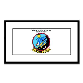 MMTS263 - M01 - 02 - Marine Medium Tiltrotor Squadron 263 (VMM-263) with Text Small Framed Print