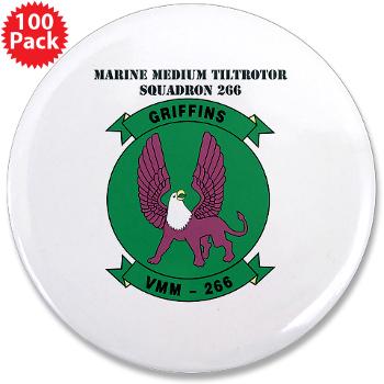 MMTS266 - A01 - 01 - USMC - Marine Medium Tiltrotor Squadron 266 (VMM-266) - 3.5" Button (100 pack)