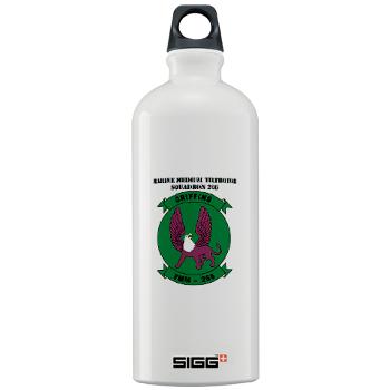 MMTS266 - A01 - 01 - USMC - Marine Medium Tiltrotor Squadron 266 (VMM-266) with Text - Sigg Water Bottle 1.0L - Click Image to Close