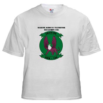 MMTS266 - A01 - 01 - USMC - Marine Medium Tiltrotor Squadron 266 (VMM-266) with Text - White T-Shirt - Click Image to Close