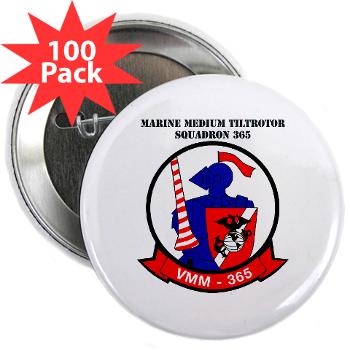 MMTS365 - M01 - 01 - Marine Medium Tiltrotor Squadron 365 with text 2.25" Button (100 pack) - Click Image to Close