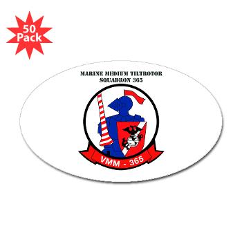 MMTS365 - M01 - 01 - Marine Medium Tiltrotor Squadron 365 with text Sticker (Oval 50 pk) - Click Image to Close