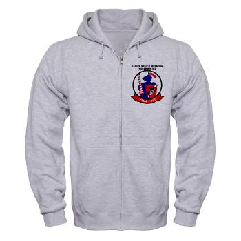 MMTS365 - A01 - 03 - Marine Medium Tiltrotor Squadron 365 with text Zip Hoodie