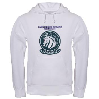 MMTS561 - A01 - 03 - Marine Medium Tiltrotor Squadron 561 with Text - Hooded Sweatshirt - Click Image to Close