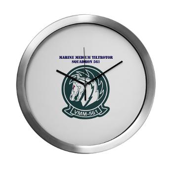 MMTS561 - M01 - 03 - Marine Medium Tiltrotor Squadron 561 with Text - Modern Wall Clock - Click Image to Close