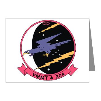MMTTS204 - M01 - 02 - Marine Medium Tiltrotor Training Squadron 204 Note Cards (Pk of 20) - Click Image to Close
