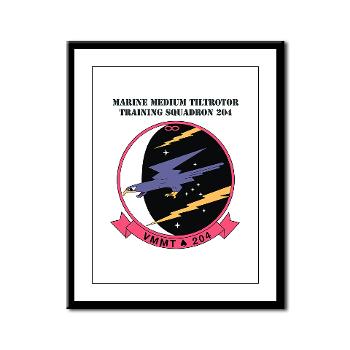 MMTTS204 - M01 - 02 - Marine Medium Tiltrotor Training Squadron 204 with text Framed Panel Print - Click Image to Close