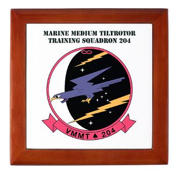 MMTTS204 - M01 - 03 - Marine Medium Tiltrotor Training Squadron 204 with text Keepsake Box