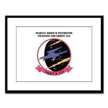MMTTS204 - M01 - 02 - Marine Medium Tiltrotor Training Squadron 204 with text Large Framed Print - Click Image to Close