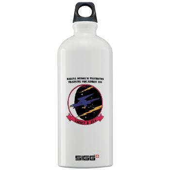 MMTTS204 - M01 - 03 - Marine Medium Tiltrotor Training Squadron 204 with text Sigg Water Bottle 1.0L - Click Image to Close
