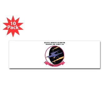 MMTTS204 - M01 - 01 - Marine Medium Tiltrotor Training Squadron 204 with text Sticker (Bumper 10 pk) - Click Image to Close