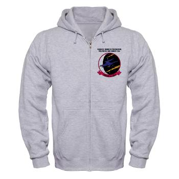 MMTTS204 - A01 - 03 - Marine Medium Tiltrotor Training Squadron 204 with text Zip Hoodie