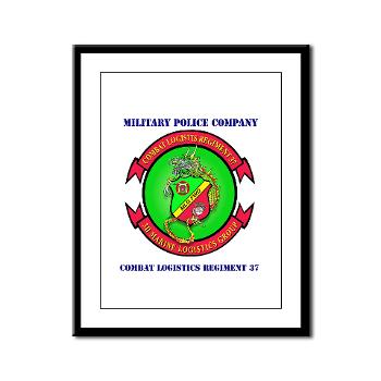 MPC - A01 - 01 - Military Police Company with Text - Framed Panel Print - Click Image to Close