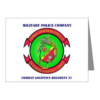MPC - A01 - 01 - Military Police Company with Text - Note Cards (Pk of 20)