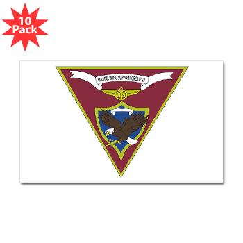 MPC27 - M01 - 01 - Military Police Company 27 Sticker (Rectangle 10 pk)