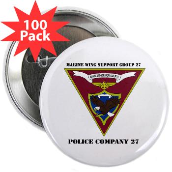MPC27 - M01 - 01 - Military Police Company 27 with Text 2.25" Button (100 pack) - Click Image to Close