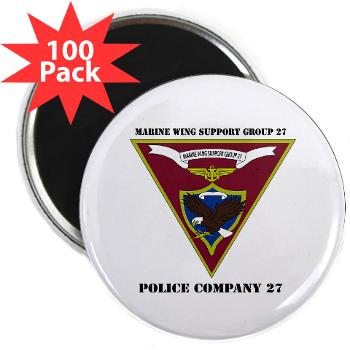 MPC27 - M01 - 01 - Military Police Company 27 with Text 2.25" Magnet (100 pack) - Click Image to Close
