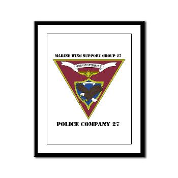 MPC27 - M01 - 02 - Military Police Company 27 with Text Framed Panel Print