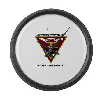 MPC27 - M01 - 03 - Military Police Company 27 with Text Large Wall Clock - Click Image to Close