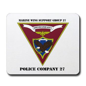 MPC27 - M01 - 03 - Military Police Company 27 with Text Mousepad - Click Image to Close